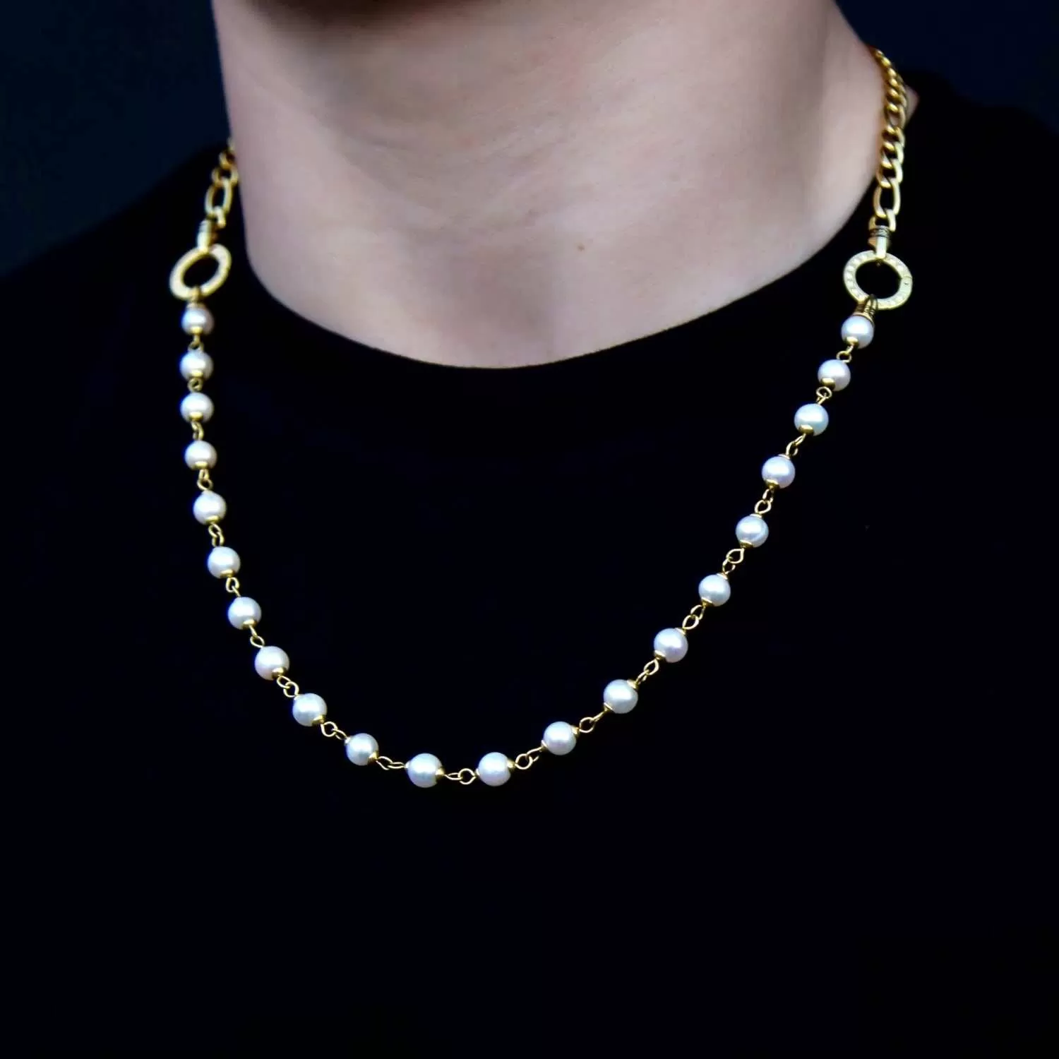 Figaro Link   Pearl Chain