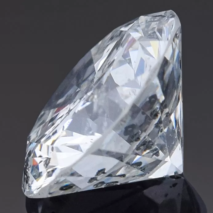 GIA Certified 1.59 Ct Round Brilliant H I2 Diamond 7.60 - 7.69 x 4.50 mm