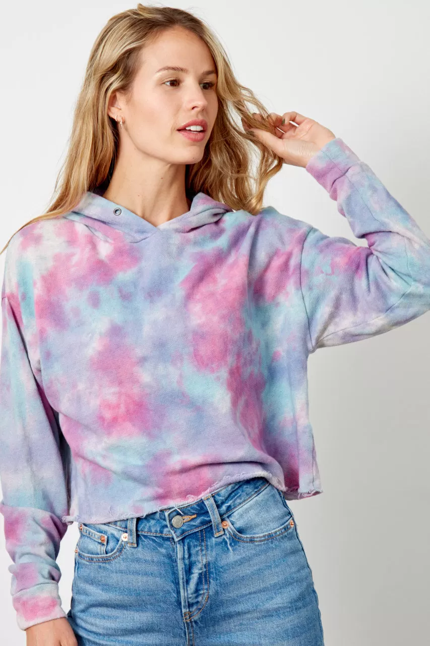 good hYOUman Women's Anya Crop Hoodie - CONFETTI