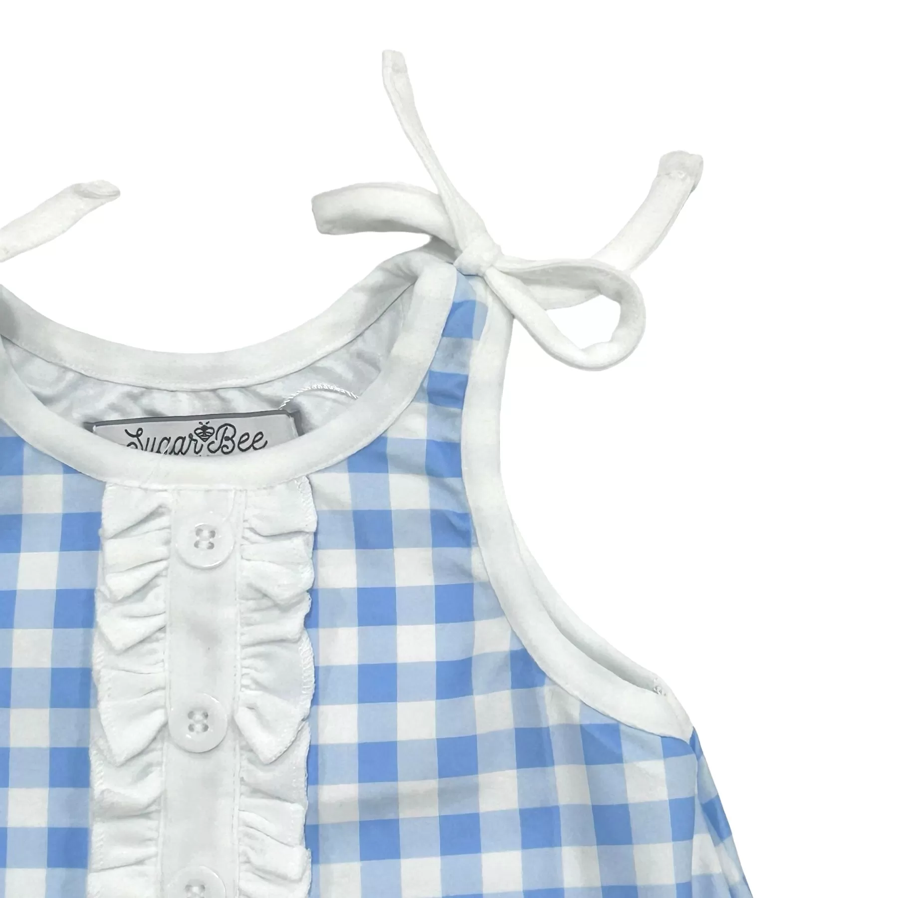 Gown with Bloomers - Blue Gingham