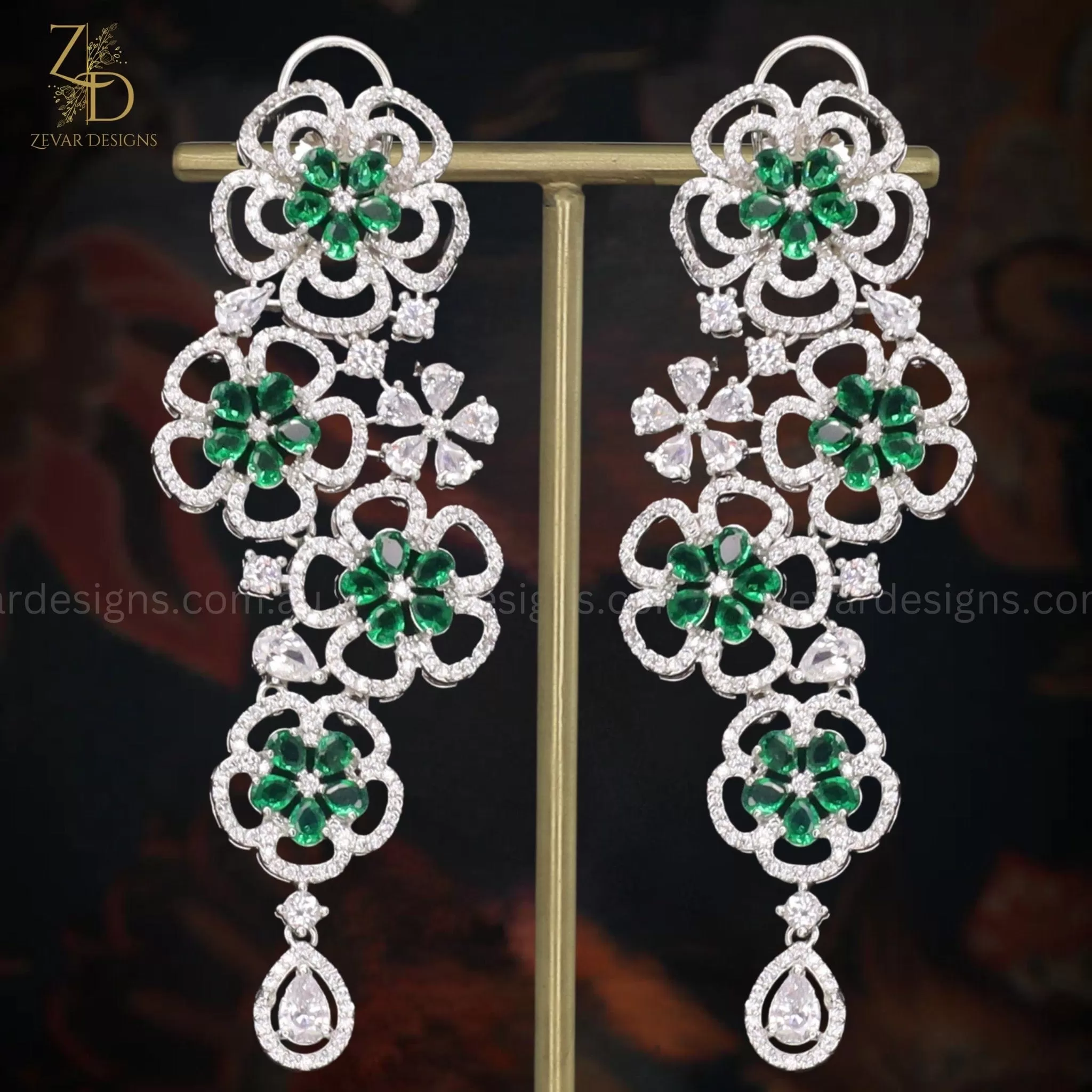 Green AD Earrings