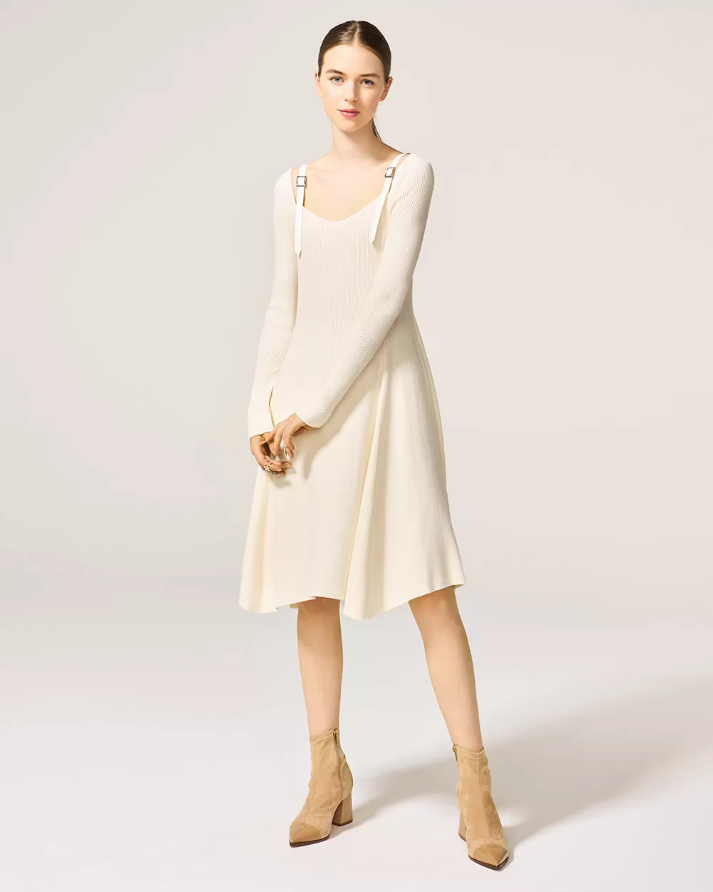 Ivory Colette Knit Dress