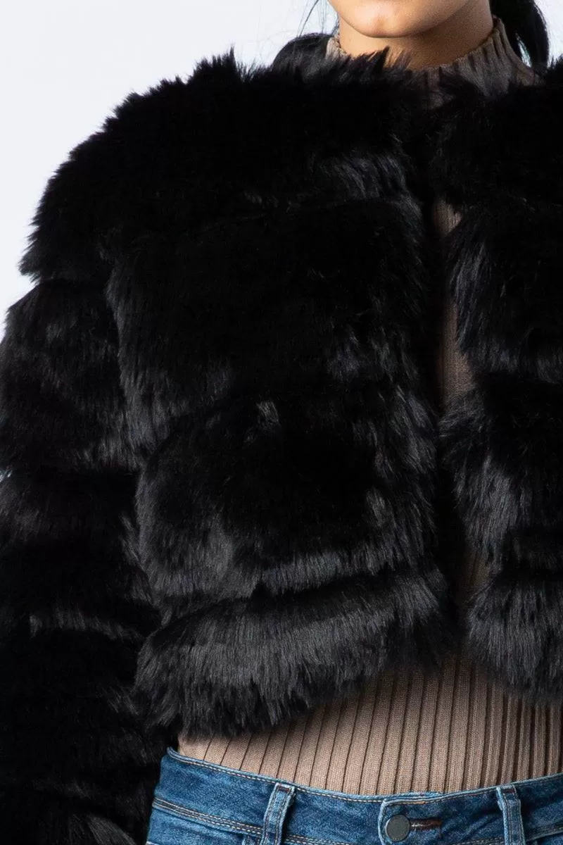 Kaylee Fur Coat (Black)