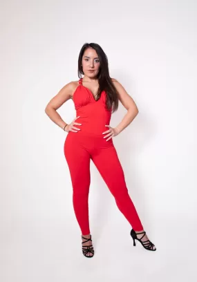 La Fitwear Jumpsuit Leyla Style Red