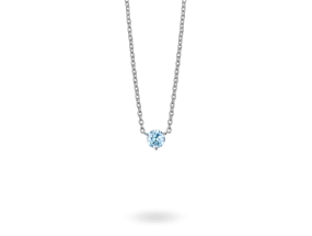 Lab-Grown Diamond ct. Round Brilliant Solitaire Pendant | Blue