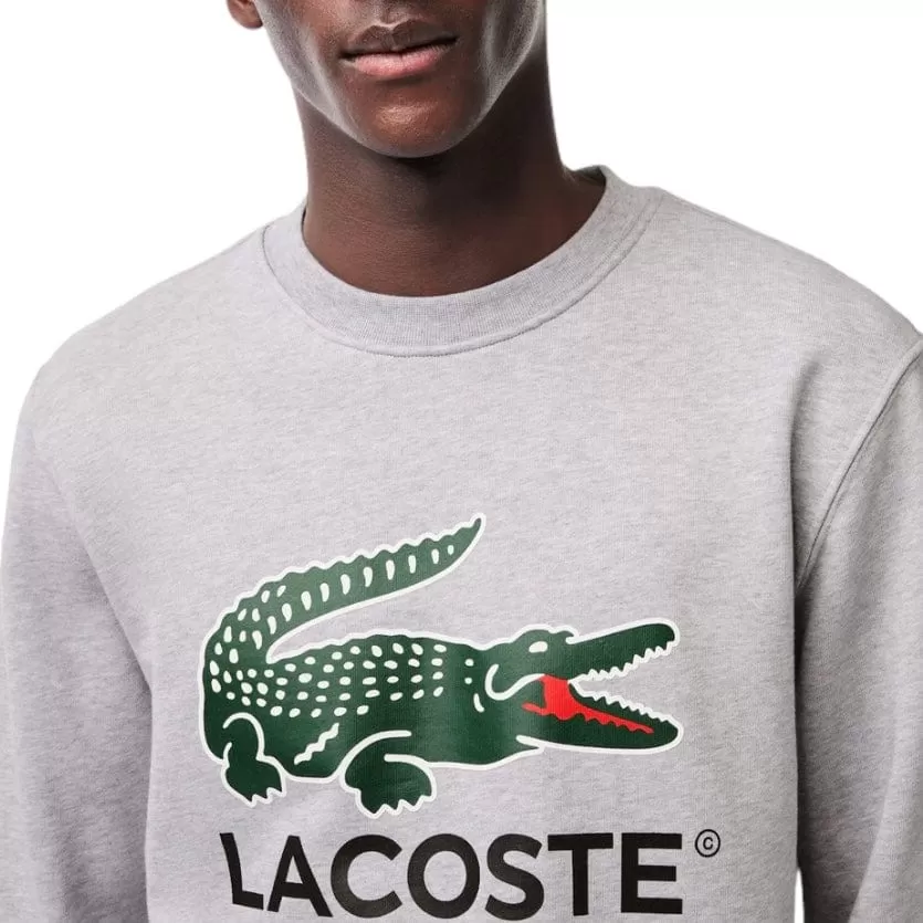 Lacoste Classic Fit Fleece Sweatshirt (Grey Chine) SH1281-51