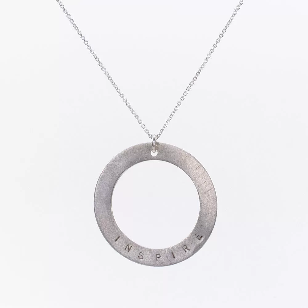 Large Slim Halo Necklace