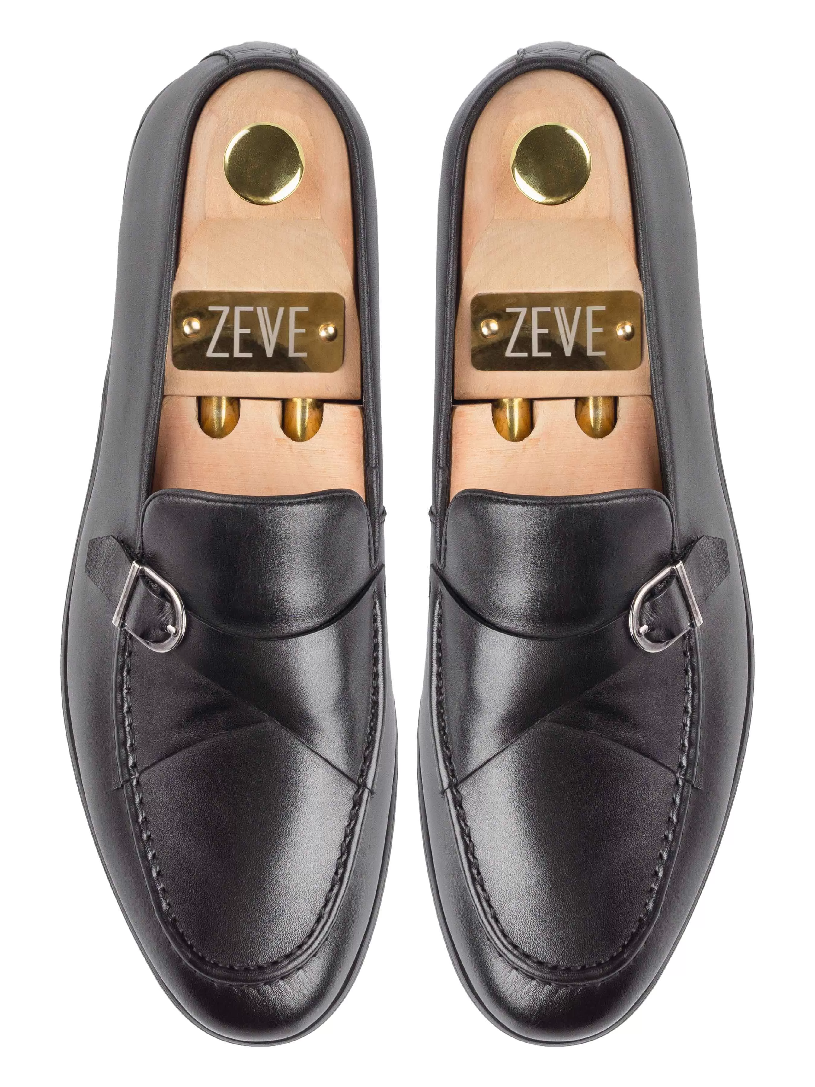 Leo Duo Strap Loafer - Solid Black