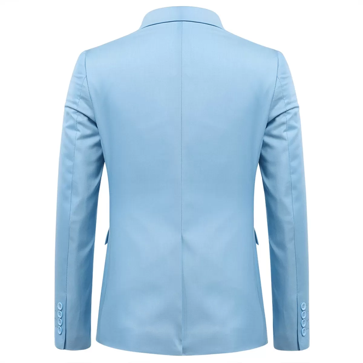 Light Blue 2-Piece Suit Slim Fit Two Button Suit