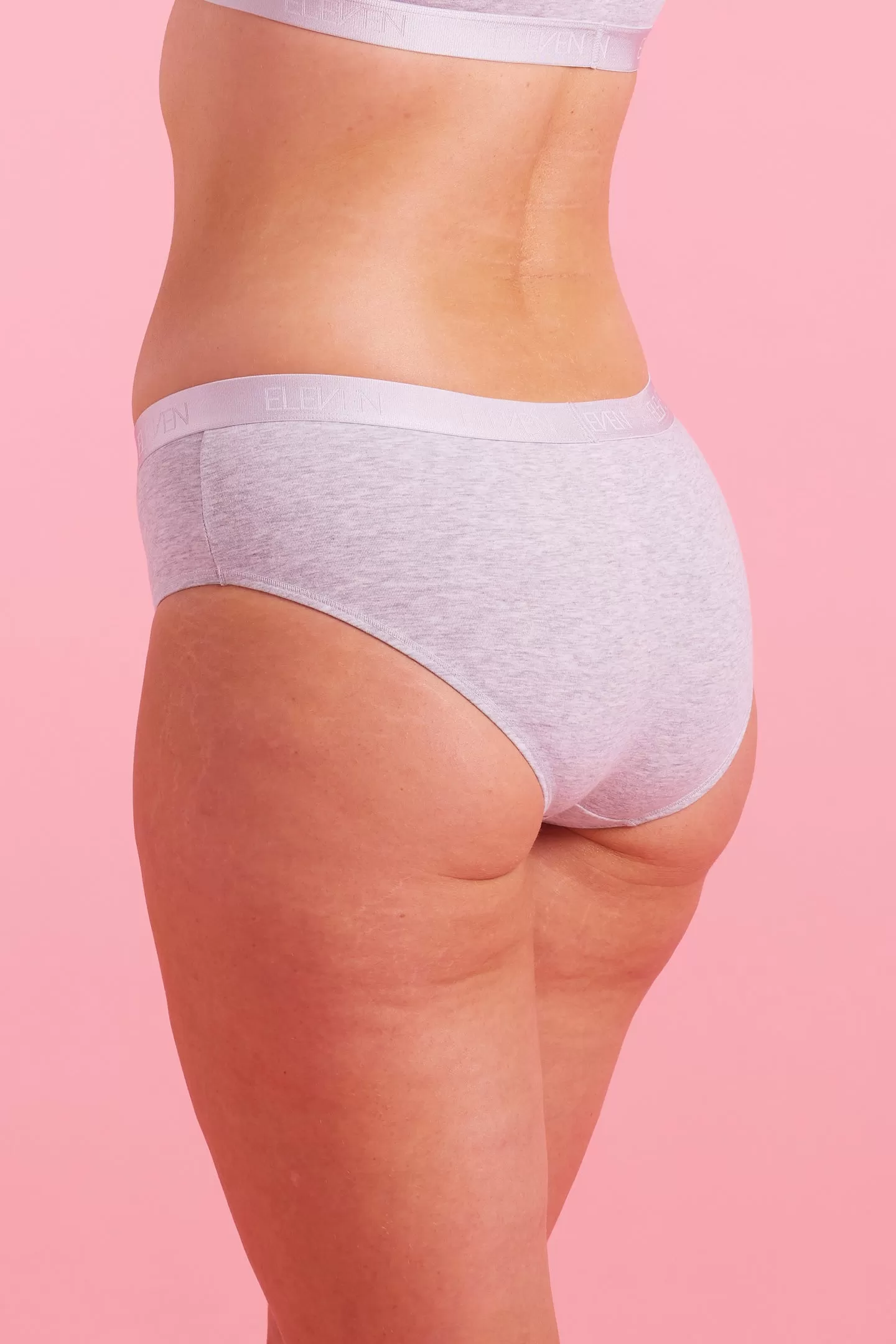 Lily Cotton Boyleg Knicker Grey