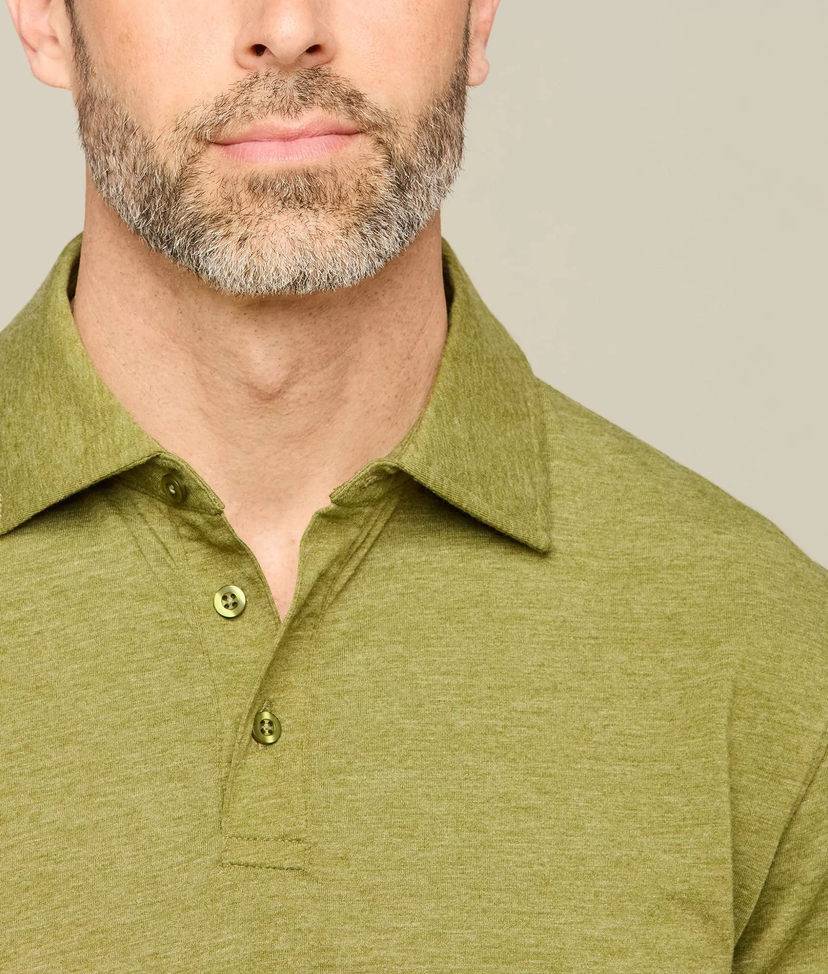 Lucchese Pima Blend Polo :: Olive