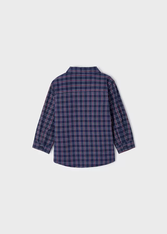 Mayoral Baby L/S Plaid Shirt _Navy 2160-78