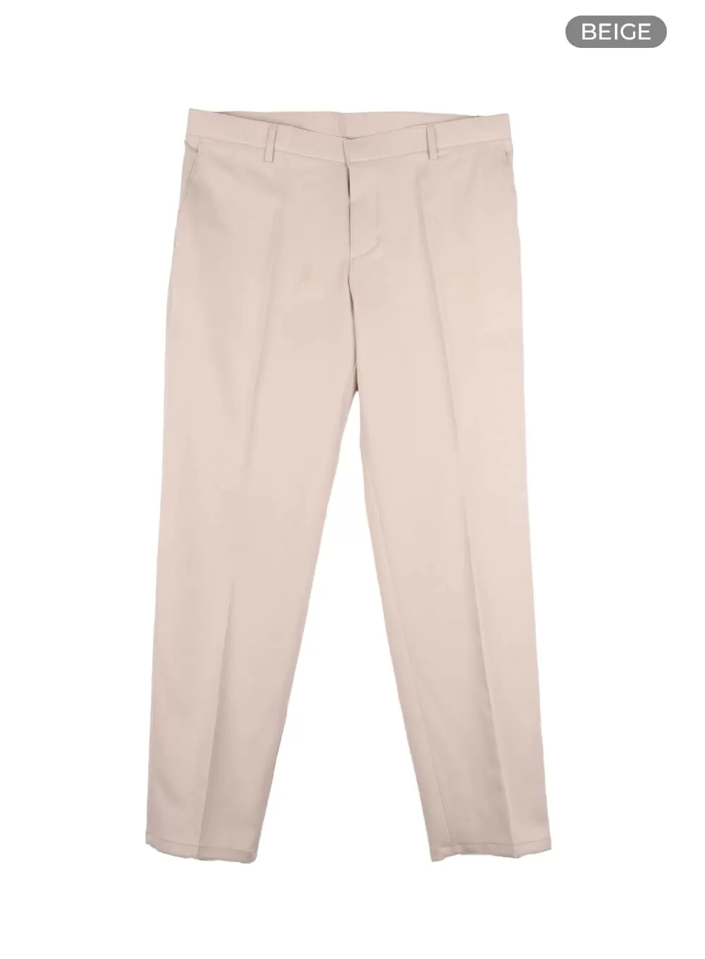 Men's Solid Straight Fit Trousers IA402