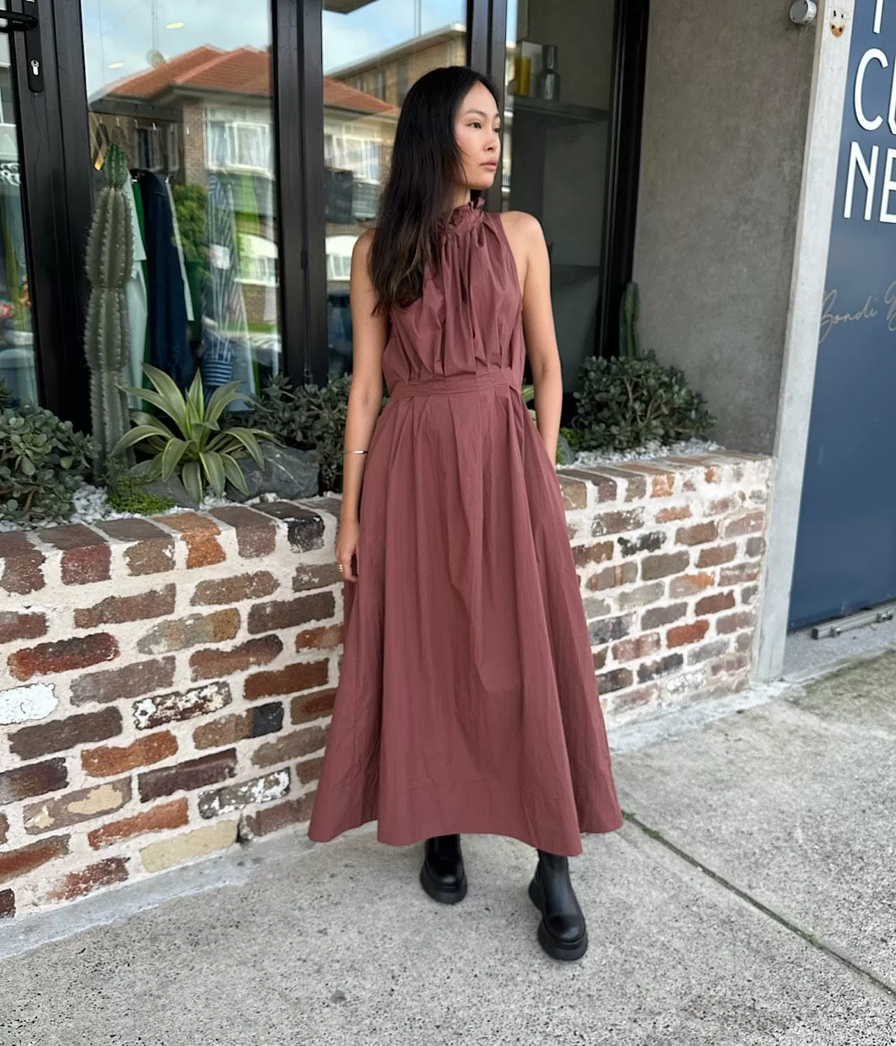 MINA MAXI DRESS- PLUM