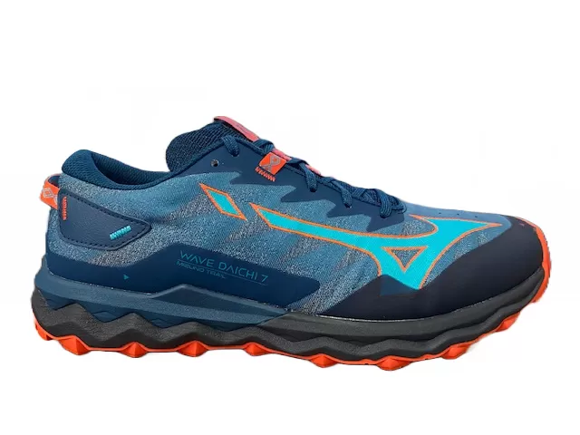 Mizuno Wave Daichi 7 trail running shoe J1GJ227118 morocc. blue-algiers blue-grenadine 