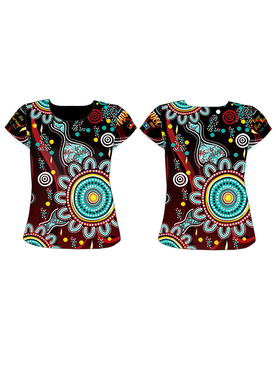 NAIDOC 2024 - Ladies Top 1- 1 LARGE SIZE LEFT