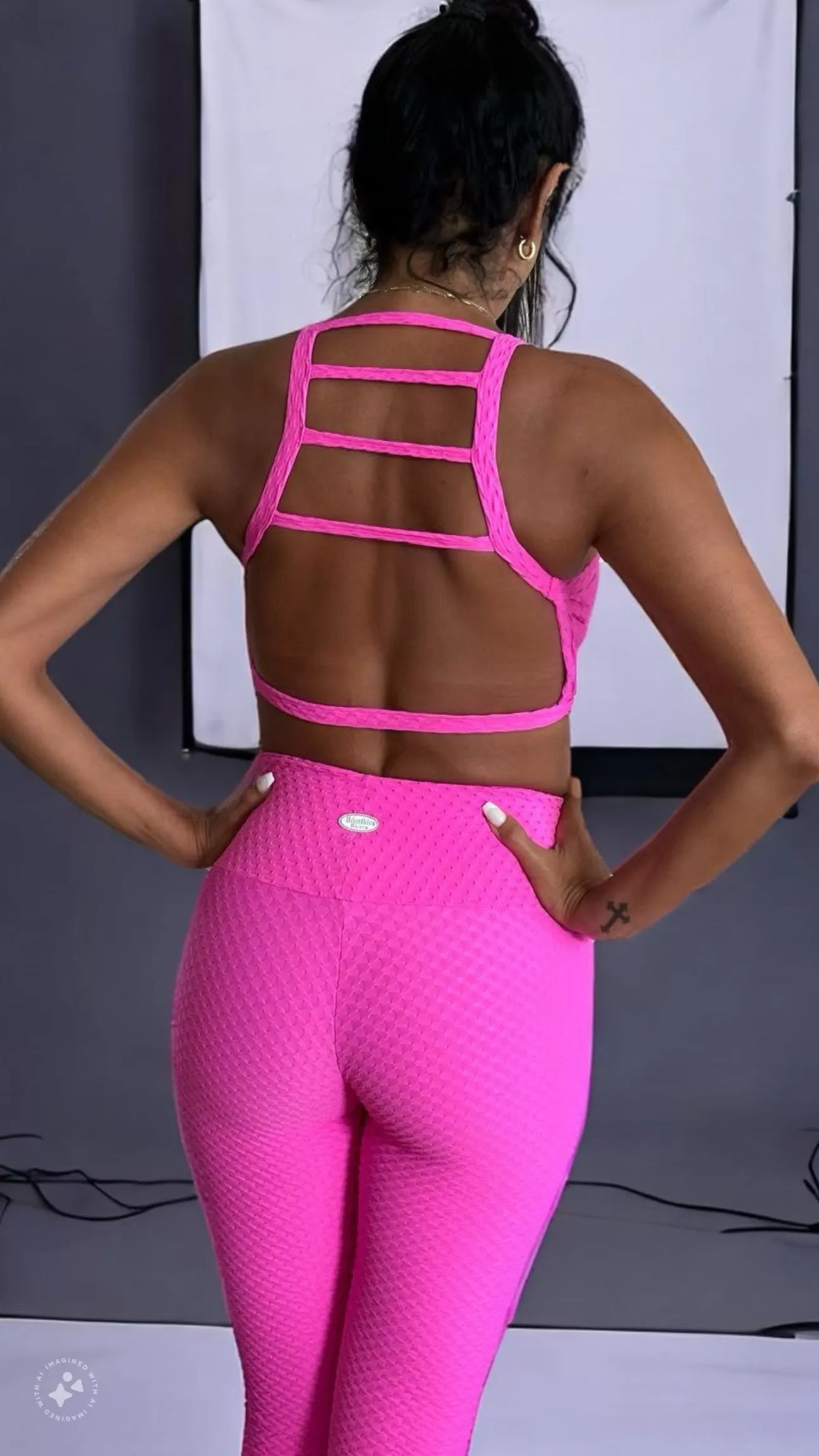 Neon Pink Zig Zag Capris