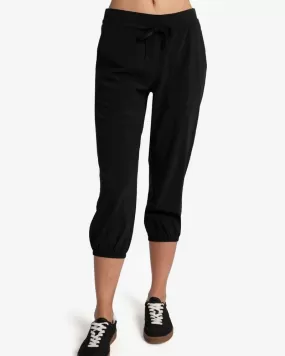 Olivie Crop pant in Black