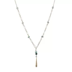 Ombre Tourmaline Droplet Necklace