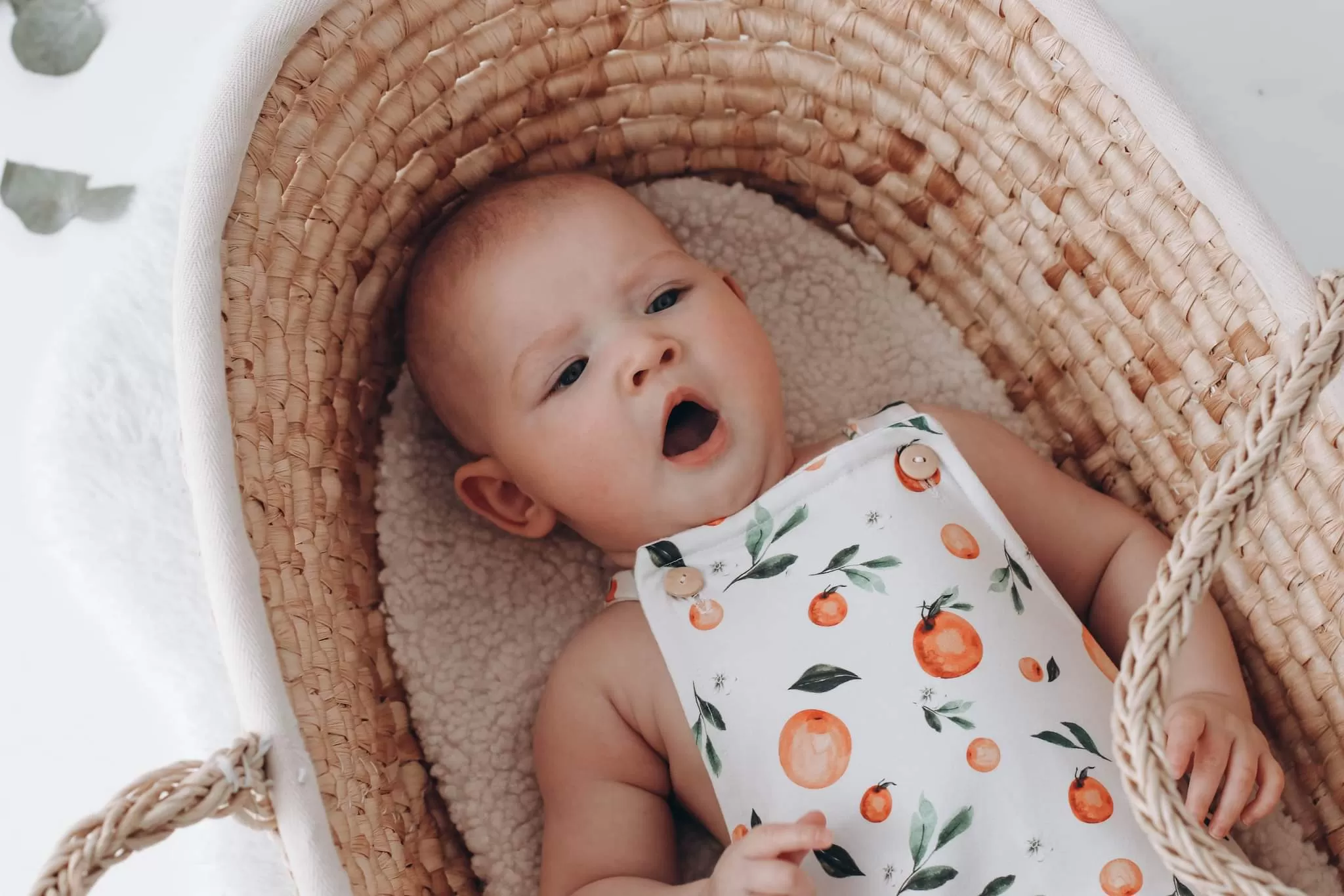 orange grove  long leg romper last one! - 3-6 mths