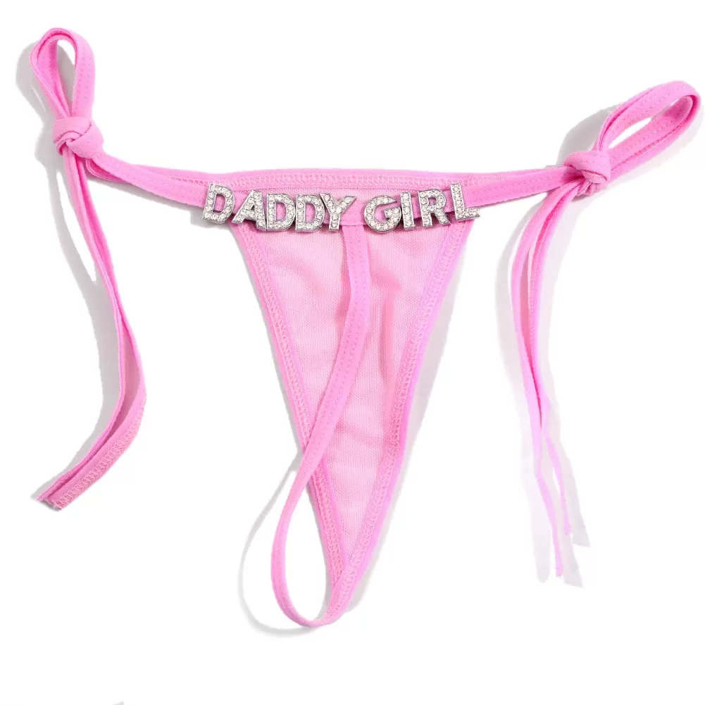 Personalized Name Letters Thongs G-string Thongs for Women Panties Soft Side Tie Lingerie Briefs Multicolor Panties Sexy Jewelry(DHL is not supported)