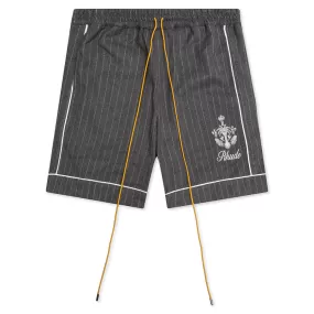 PJ Short - Grey Stripes