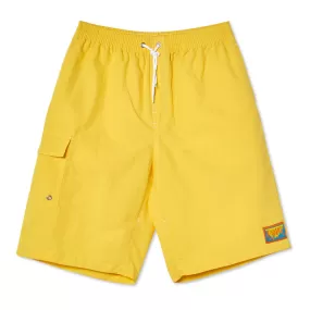 Polar Skate Co. Spiral Swim Shorts Yellow