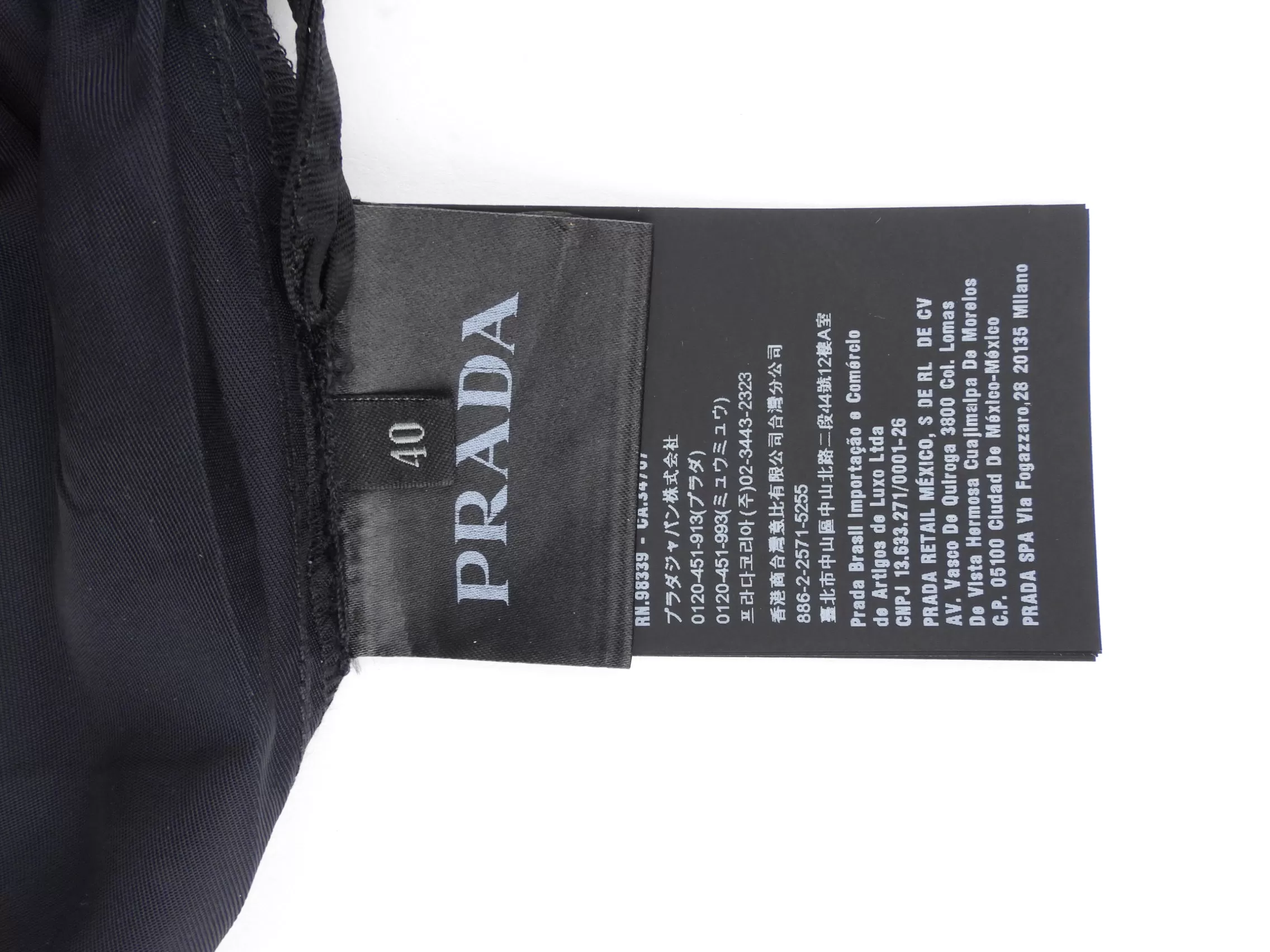 Prada Black Nylon Logo Patch Running Shorts - 40