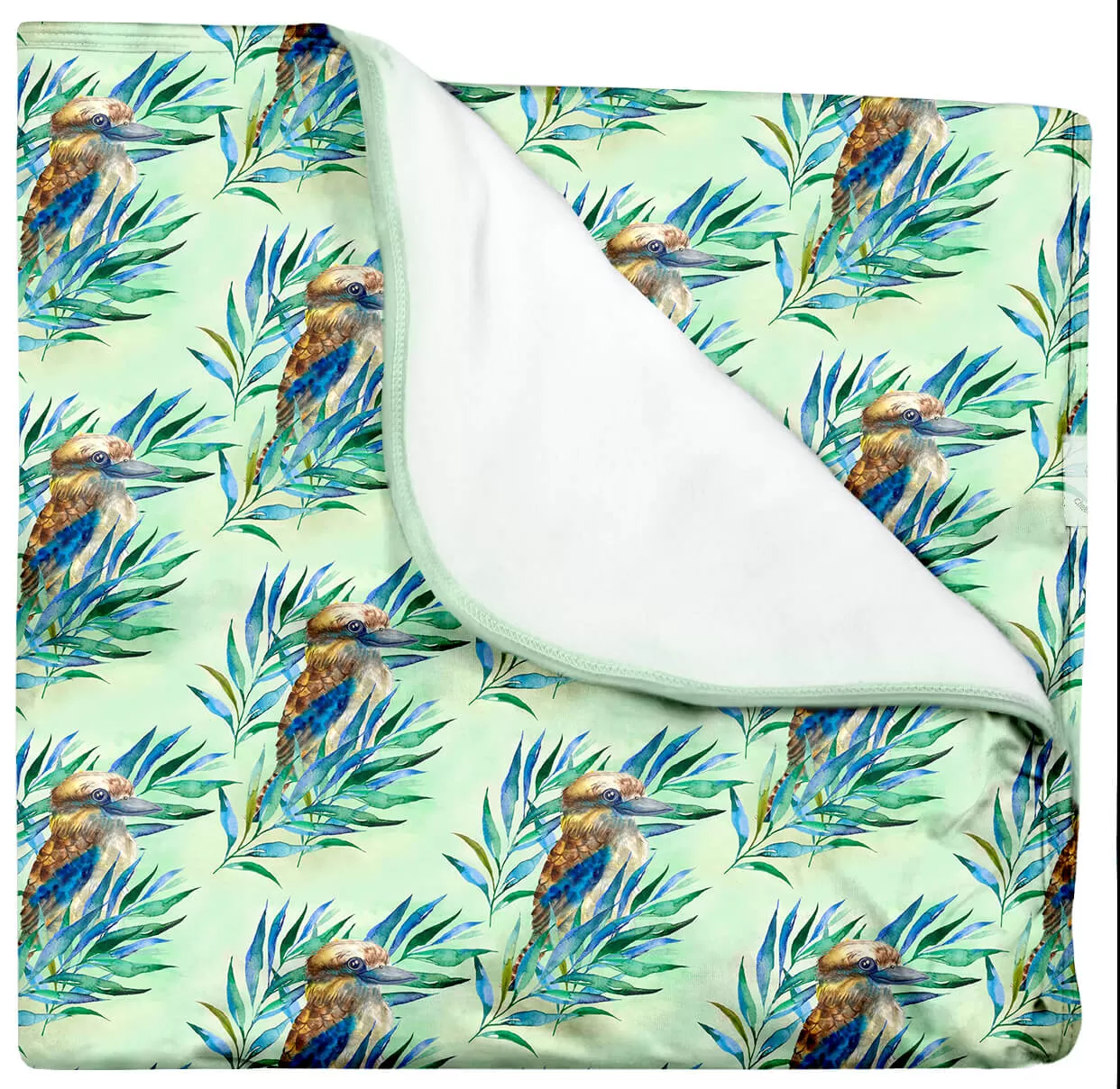 PREORDER Eucalyptus Kookaburra Blanket (Ships w/c 16th Sept)