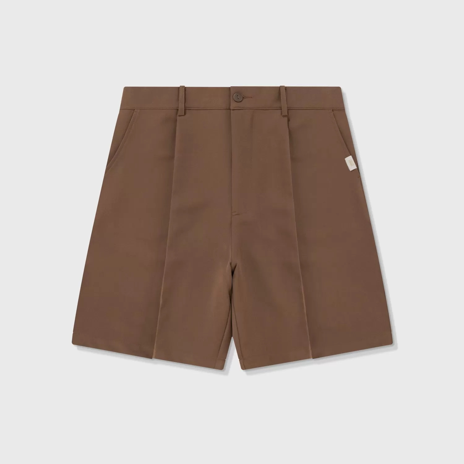 Press-Stud Jorts For Men - Brown