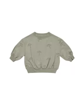 Quincy Mae - Umbrellas Relaxed Fleece Sweatshirt