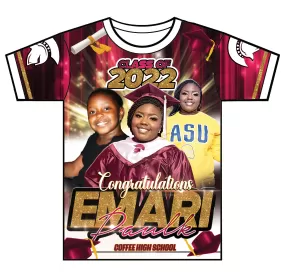 "Emari" Custom Designed Graduation 3D shirt