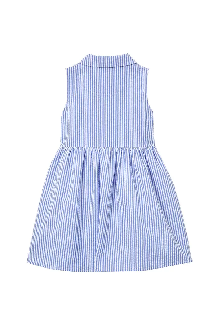 "Last Size* Milky Yacht Stripe Dress - size 5yr