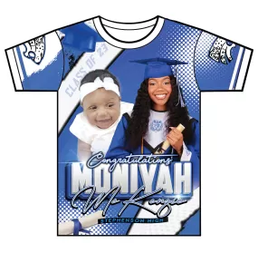 "Moniyah" Custom Designed Graduation 3D shirt