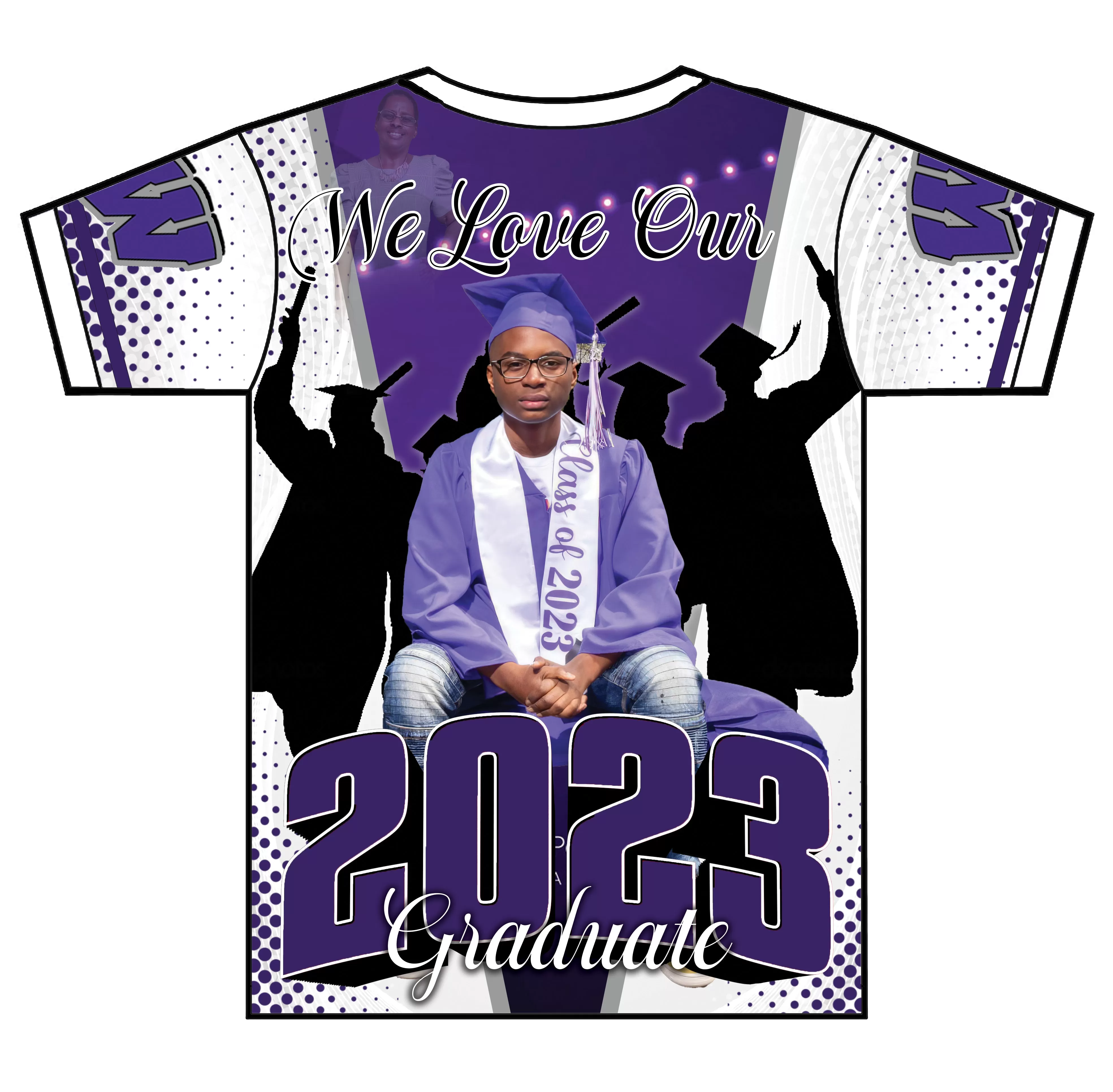 "Tahlib" Custom Designed Graduation 3D shirt