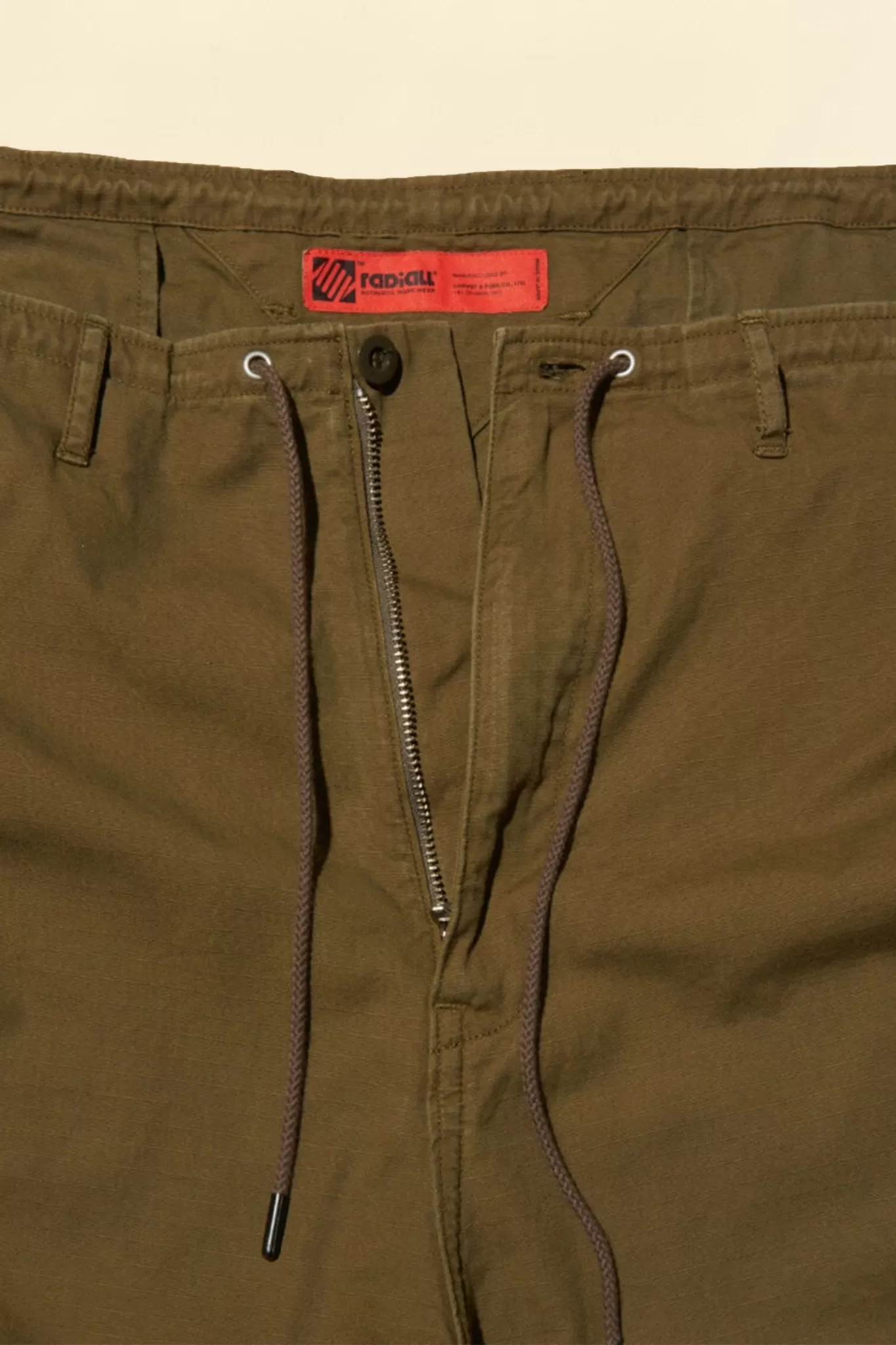 Radiall Clan Wide Fit Cargo Pants - Khaki