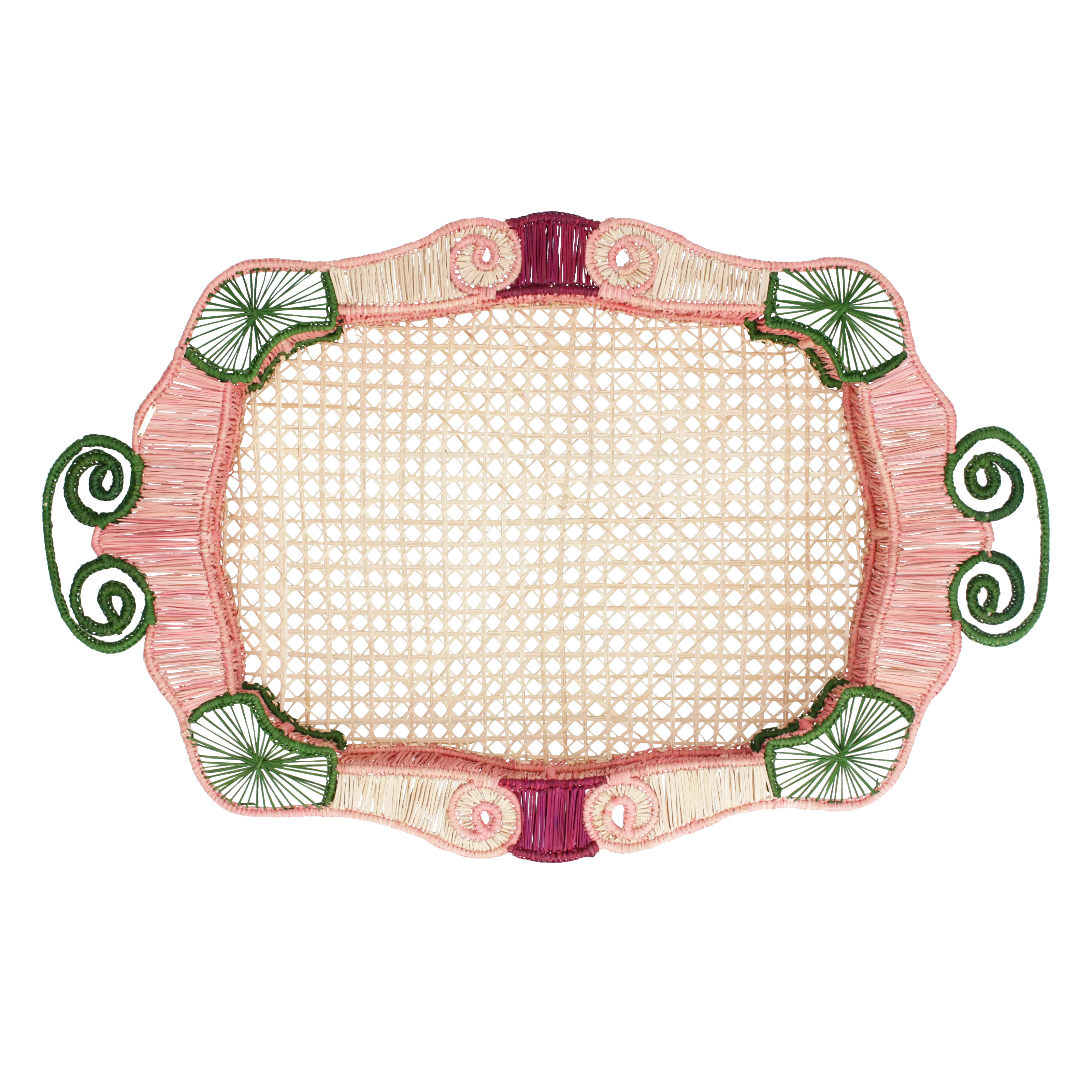 'Rose' Raffia Tray