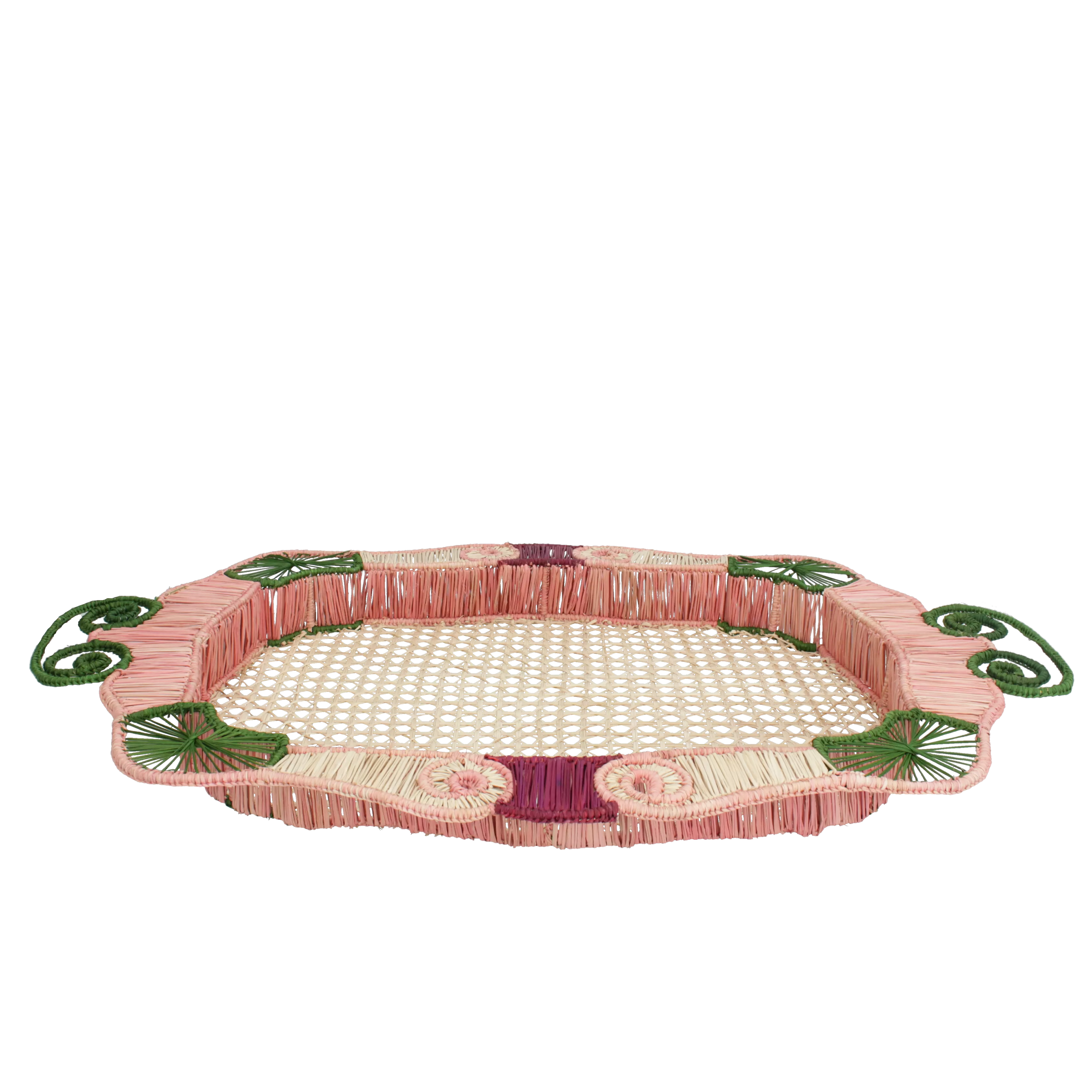 'Rose' Raffia Tray