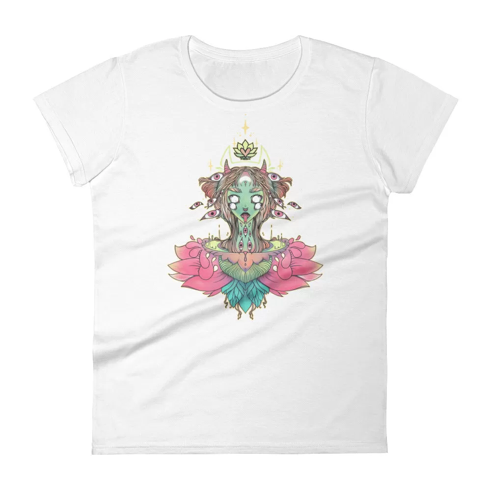 Sacred Lotus Monster, Ladies T-Shirt