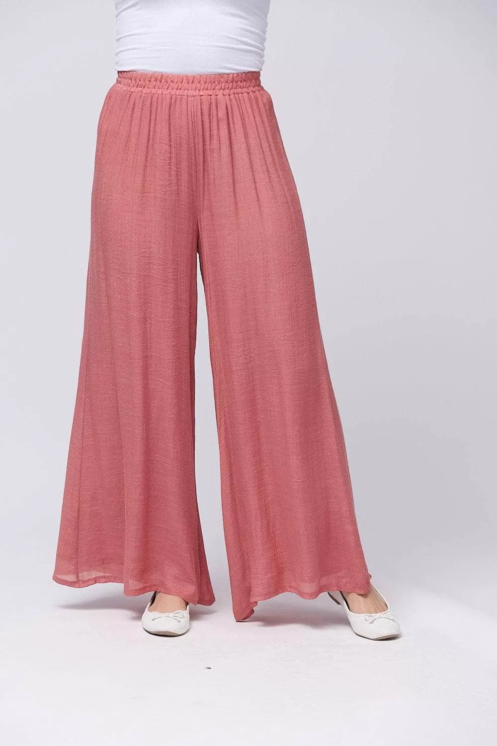 Saloos Double Layer Wide Leg Floaty Trousers