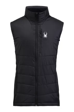 'Spyder' Men's Glissade Hybrid Vest - Black