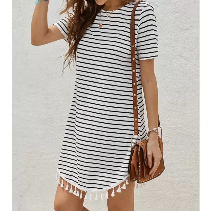 Striped T-Shirt Dress