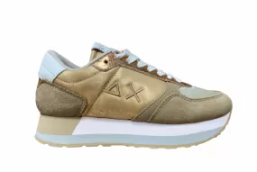 SUN68 women's sneakers shoe Kate Shine Z31223 16 beige