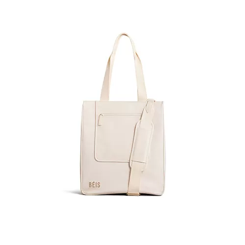 The North To South Tote in Beige