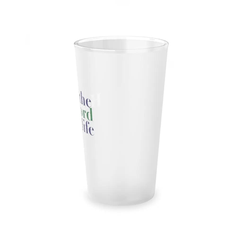 #thehartfordlife Frosted Pint Glass, 16oz