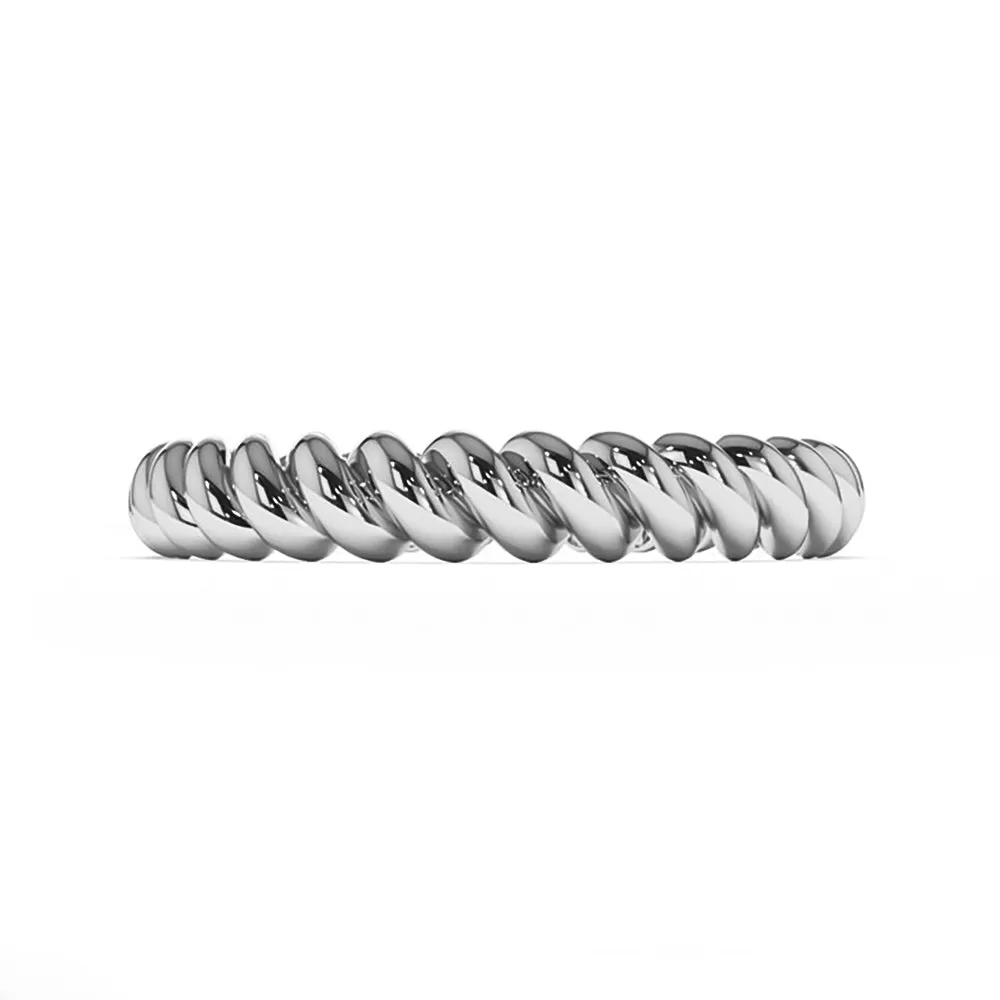 Twisted Rope Wedding Ring