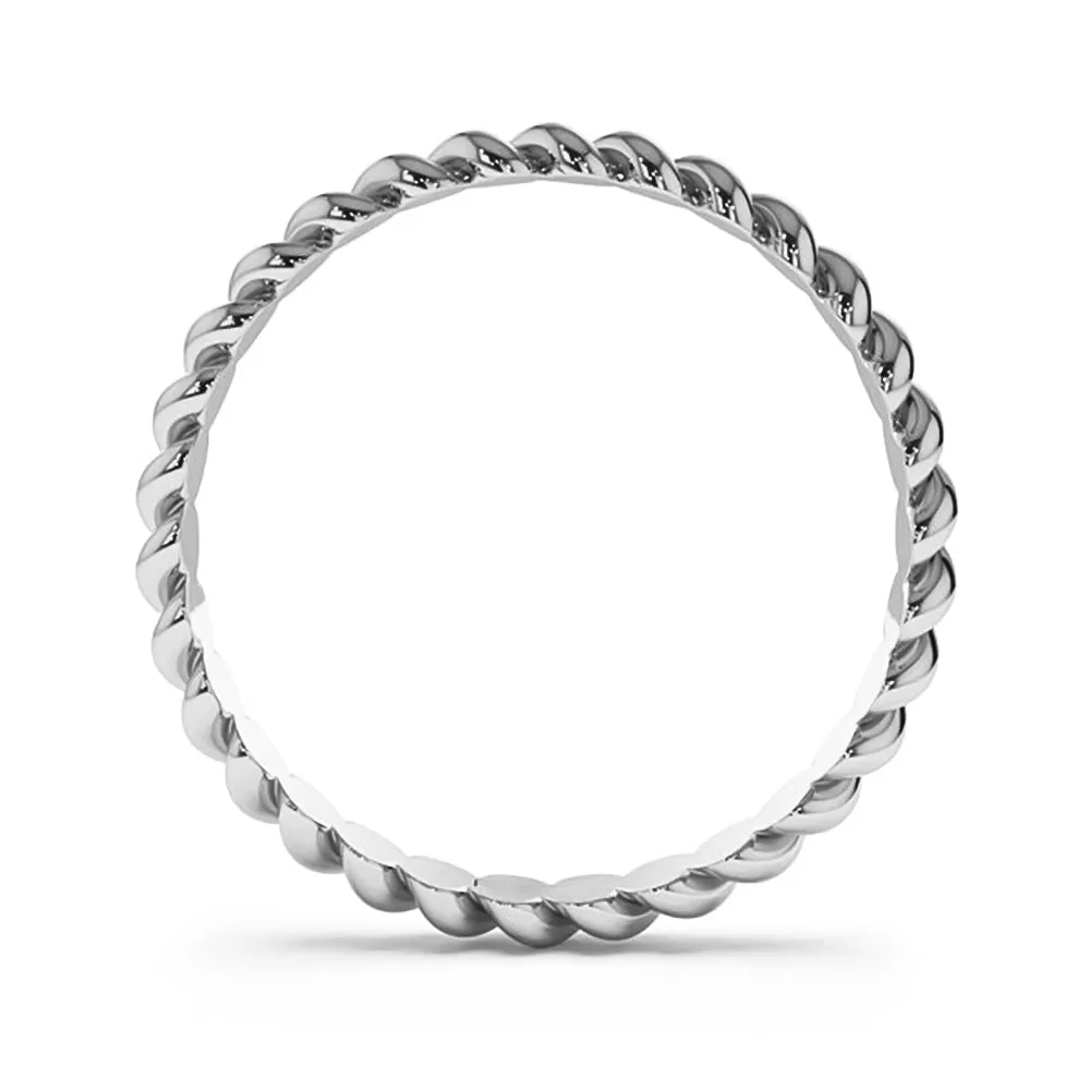 Twisted Rope Wedding Ring