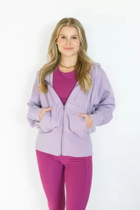 Weekend Chiller Lavender Hooded Jacket