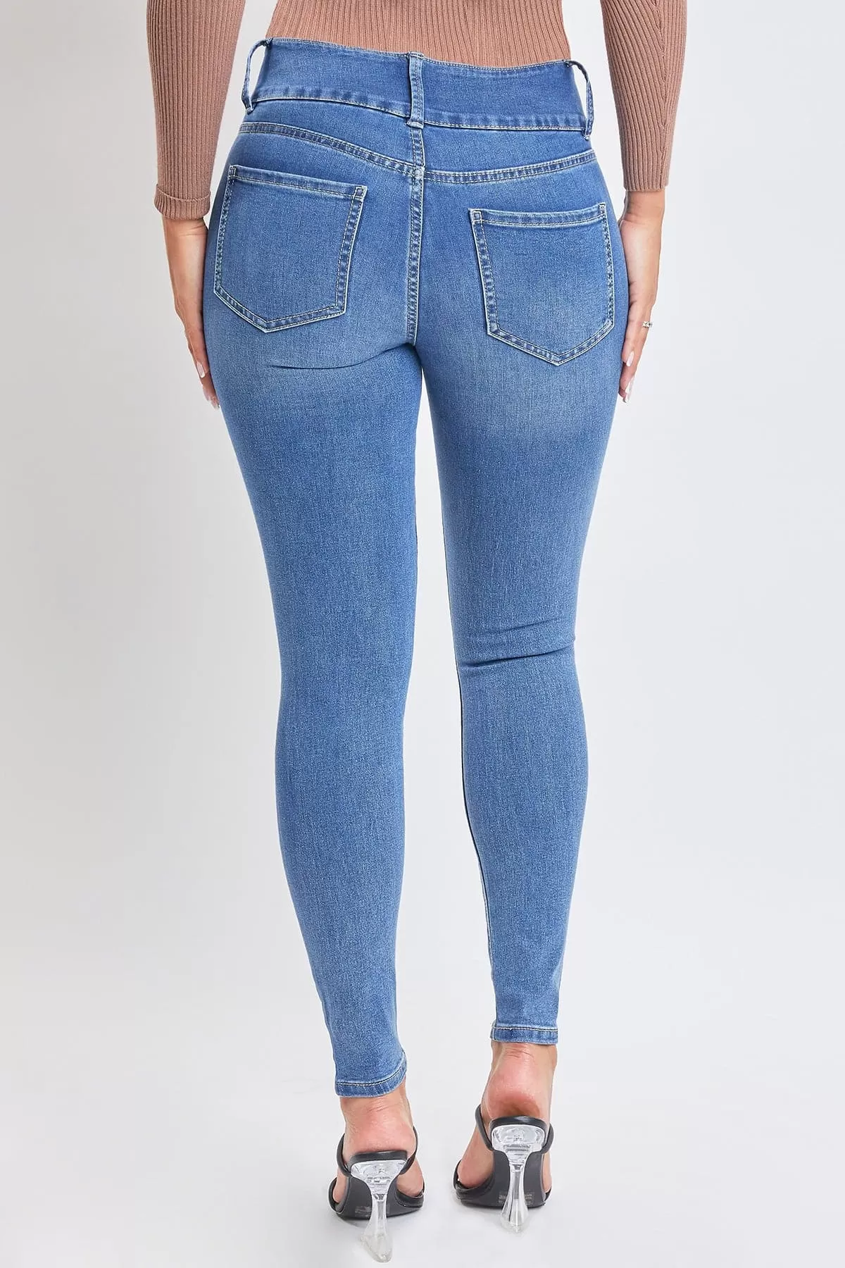 Women's Essential 3 Button Skinny Jeans