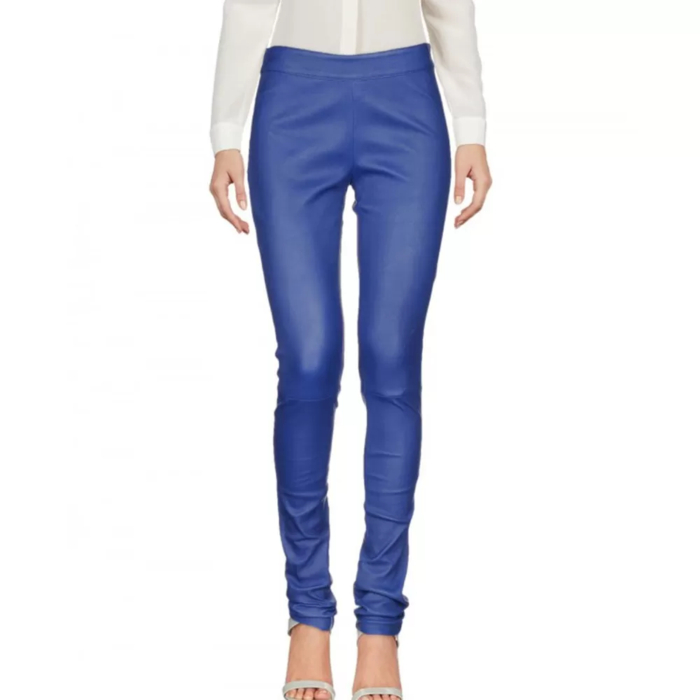 Women's Skinny Leather Trousers - Isla